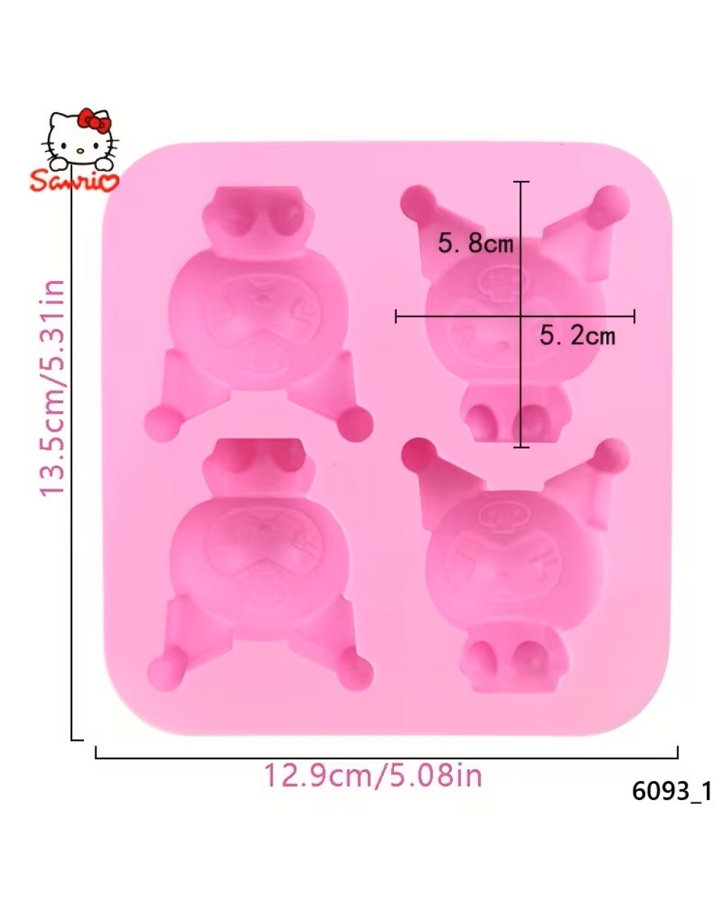 YY6093 Kuromi Bebek Dörlü Set Silikon Kalıp YY6093 Kuromi Bebek Dörlü Set Silikon Kalıp